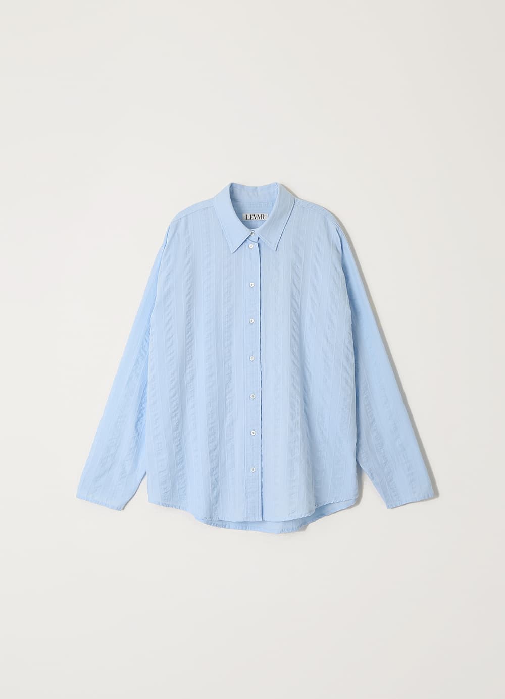 Natural Wave Cotton Shirt - Cloudy Blue