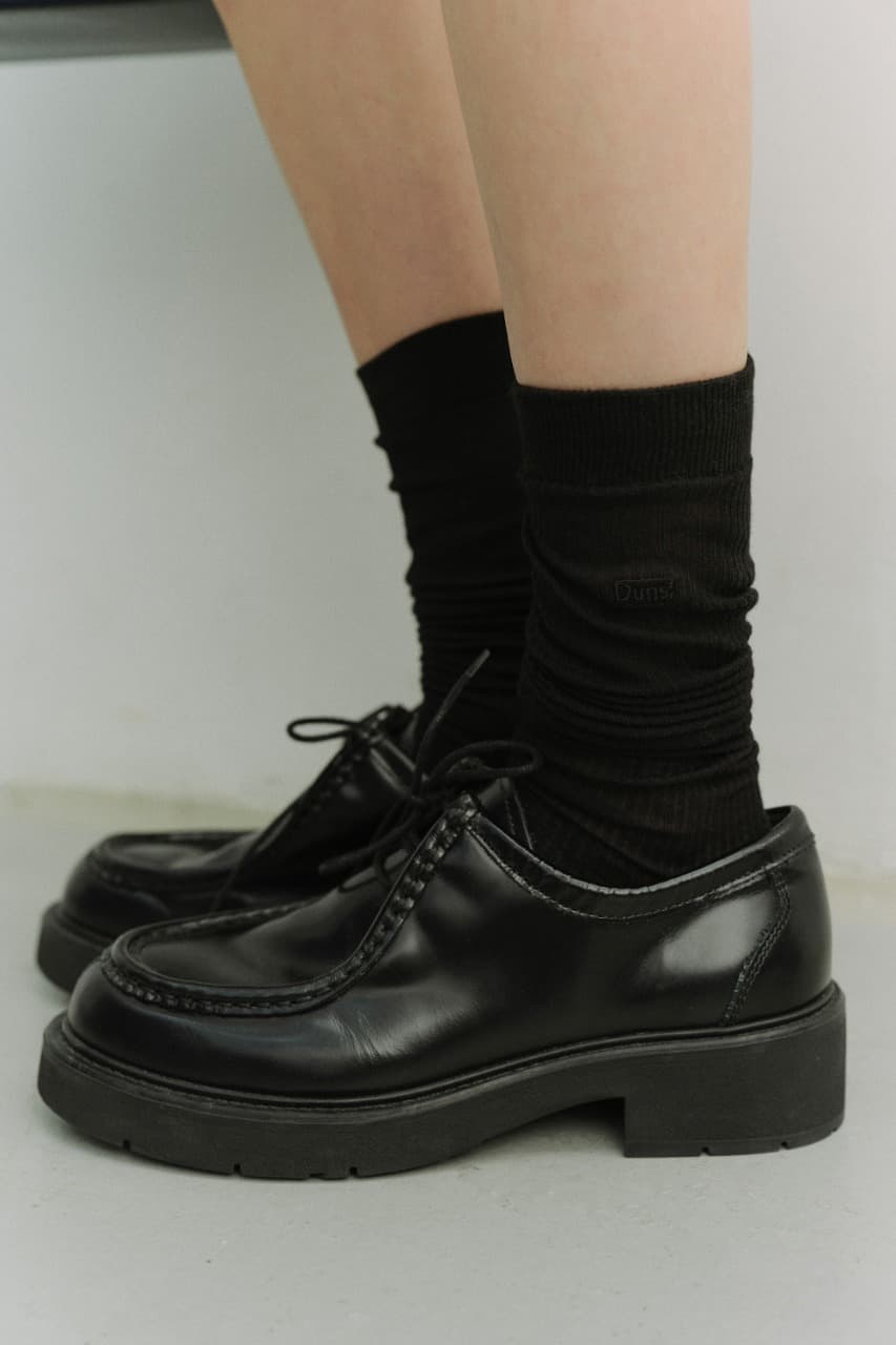 SHEER KNEE SOCKS BLACK_UDSS6E201BK