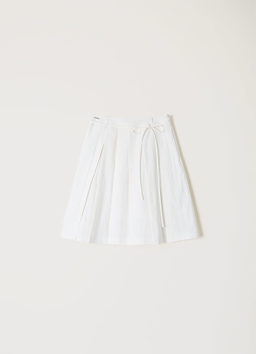 Crispy Pleated Skirt - Off White
