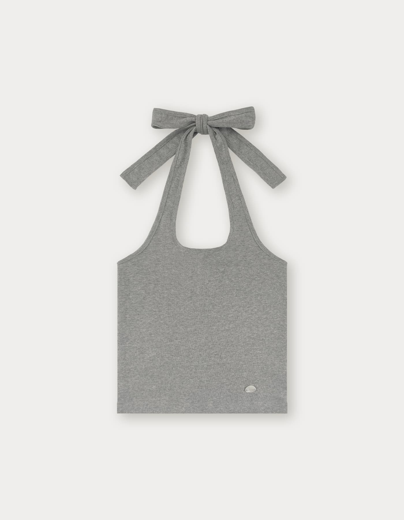 Halter Pendant Sleeveless - Grey