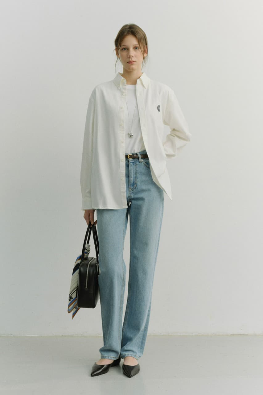 UNISEX CLASSIC BOYFRIEND SHIRT OFF WHITE_UDSH6A103OW