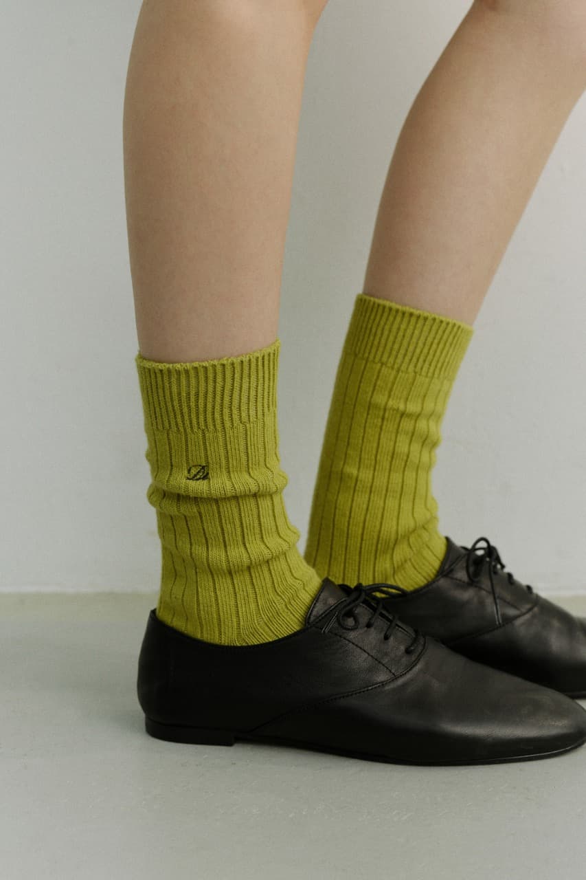 CLASSIC LOGO SOCKS OLIVE_UDSS6E102E1