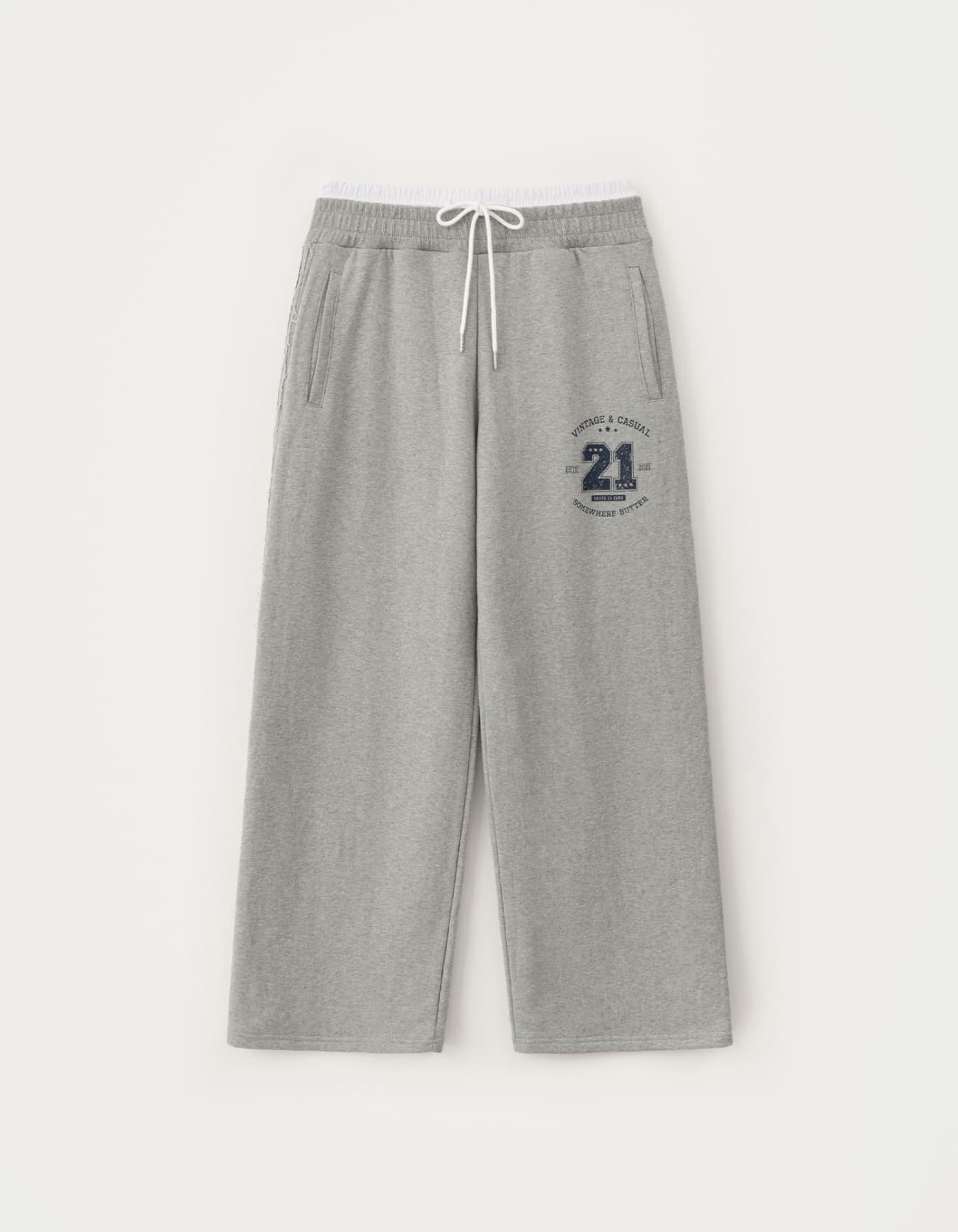 Vintage Sagging Sweatpants - Grey