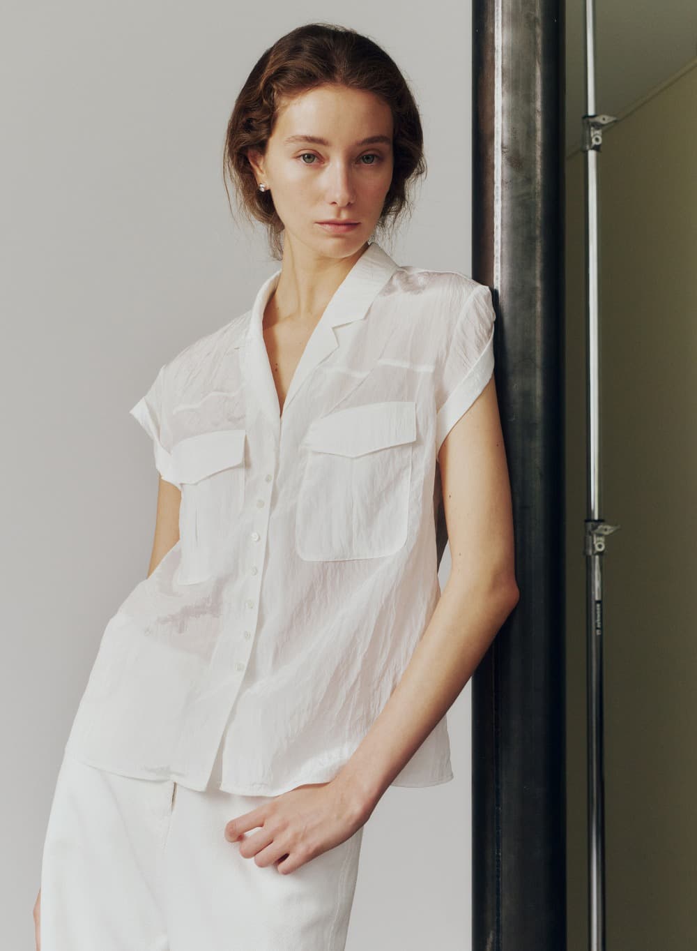 Giselle Shirt Pearl White