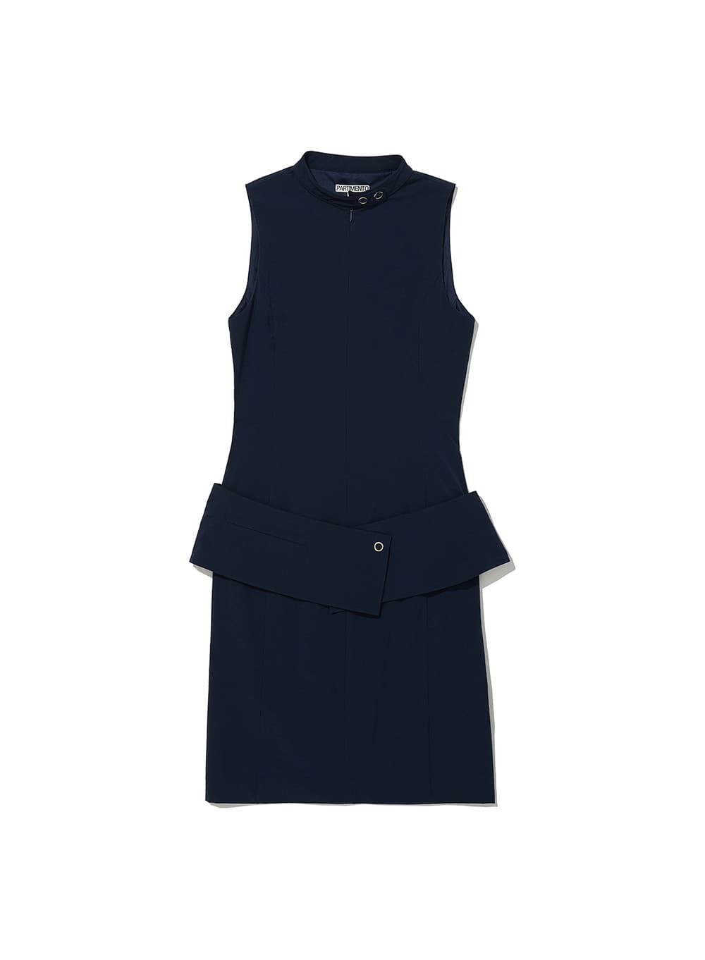 MINIMAL BELTED DRESS_NAVY