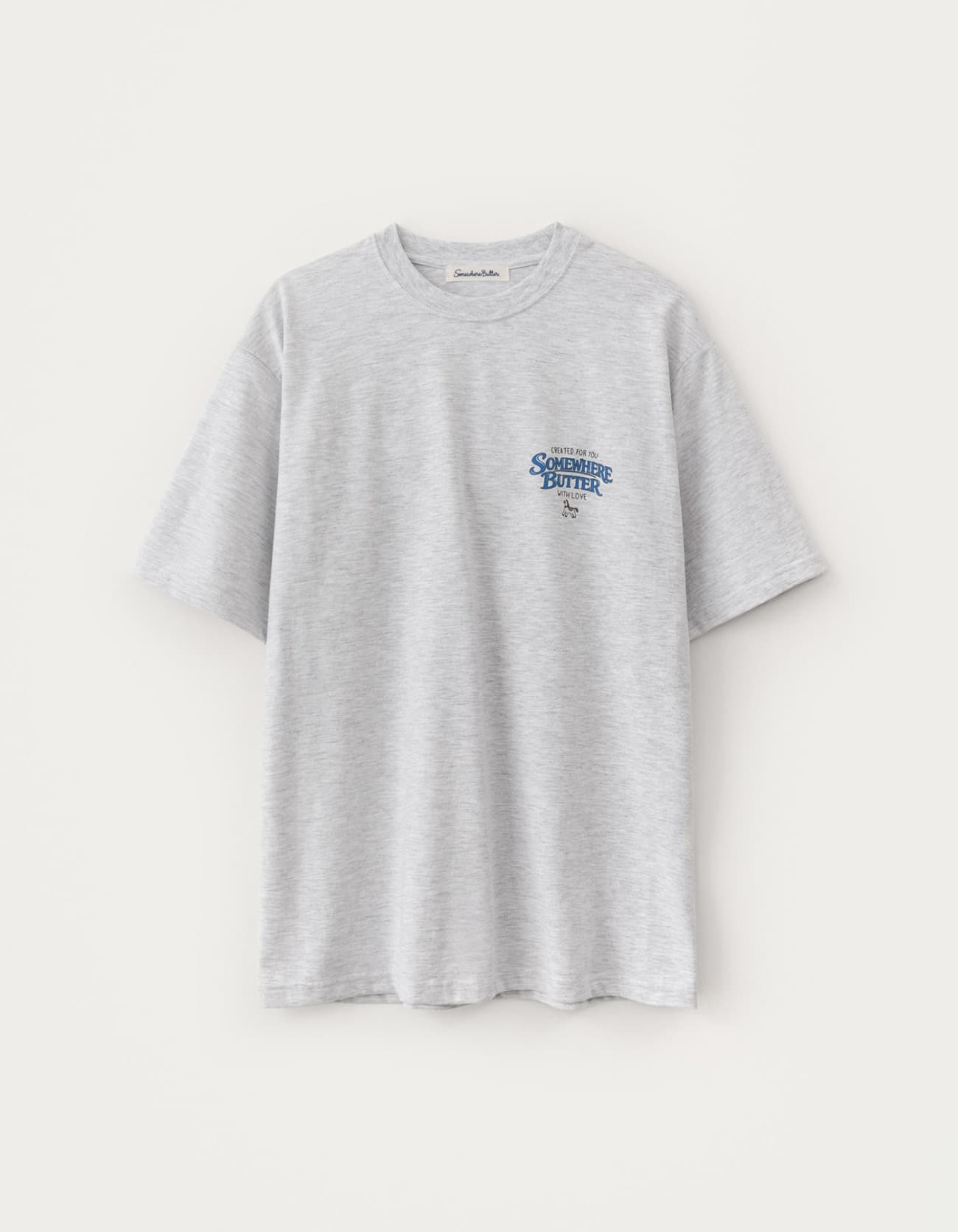 6.16 출고 Trio Horse Over-Fit Top - White Melange