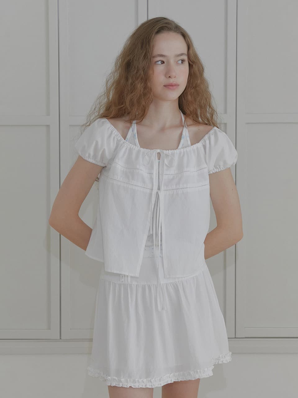 LOOSE SQUARE BLOUSE (WHITE)