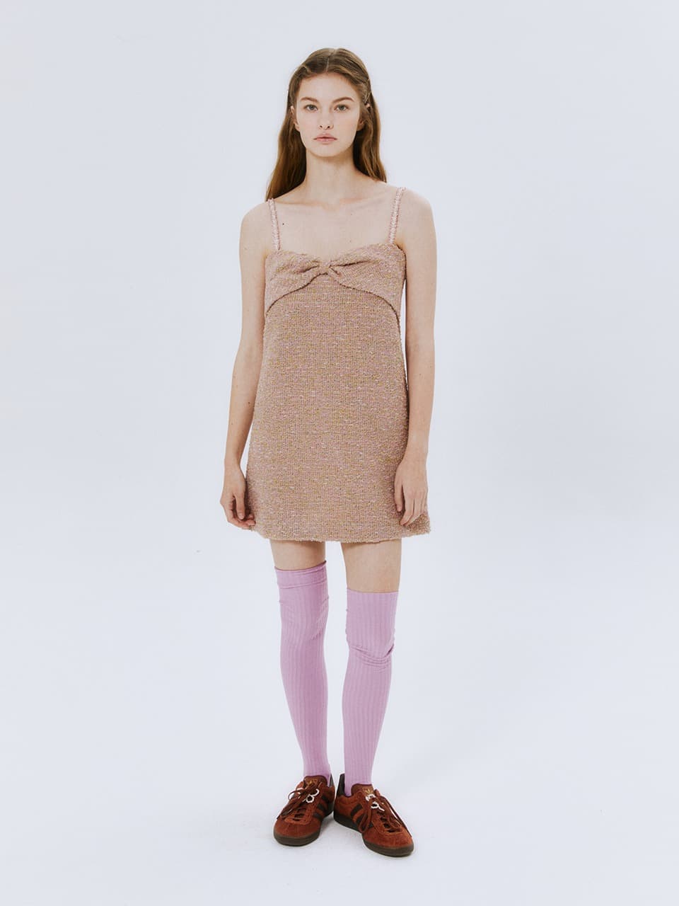 TWIGGY RIBBON SLIP ONEPIECE (PINK)