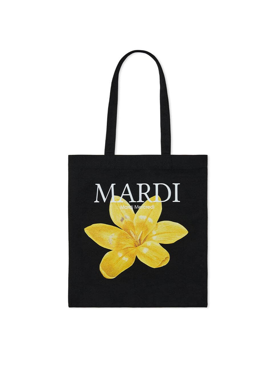 CANVAS BAG LILIES 02_BLACK