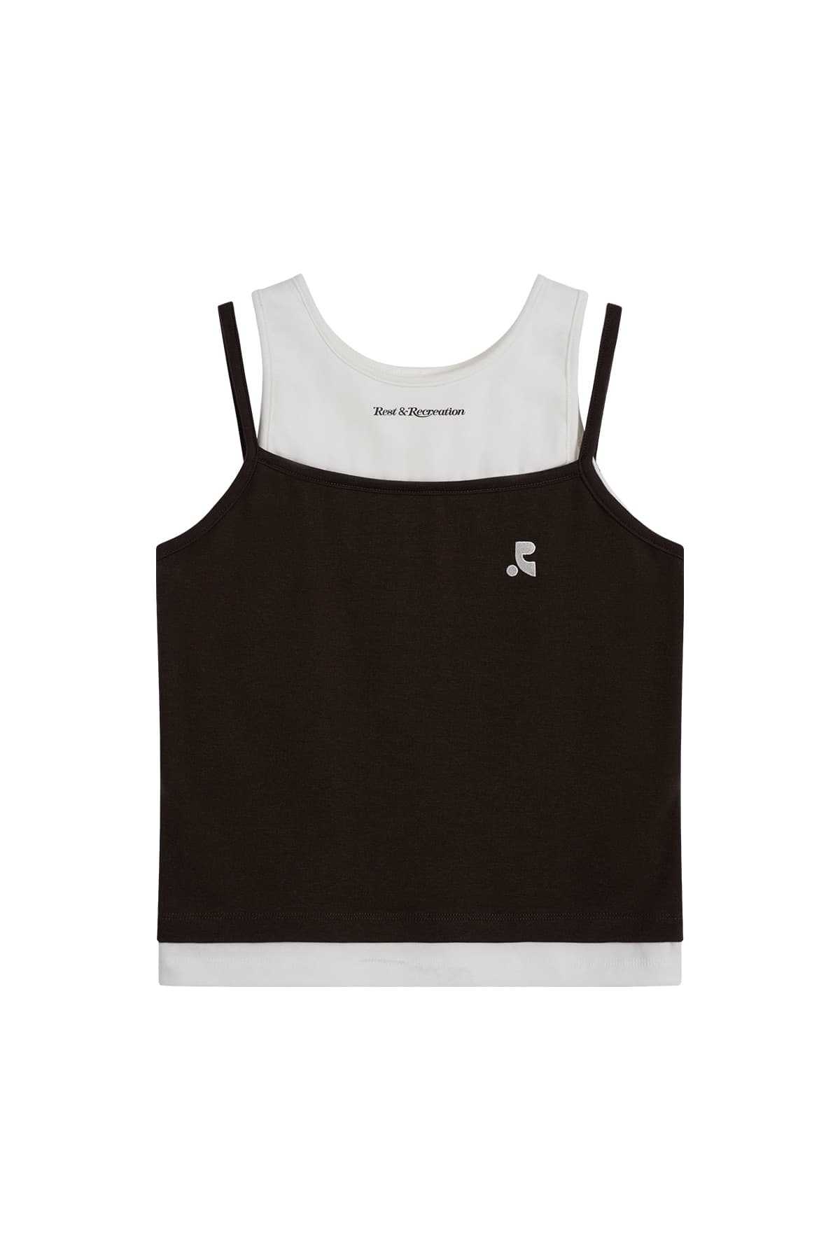LAYERED SLEEVELESS - BROWN
