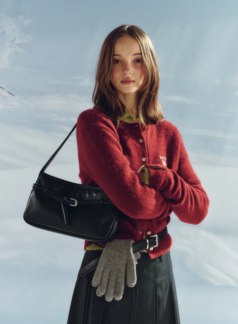 Belt Mini Shoulder Bag - Black
