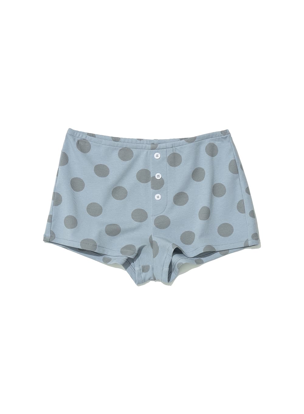 MIX DOT ALL-OVER PRINTED MICRO SHORTS_DUSTY SKY