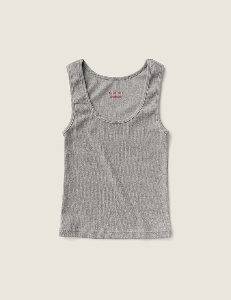Essential Sleeveless Top (Melange Gray)