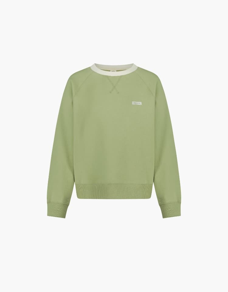 box logo sweatshirt - light green