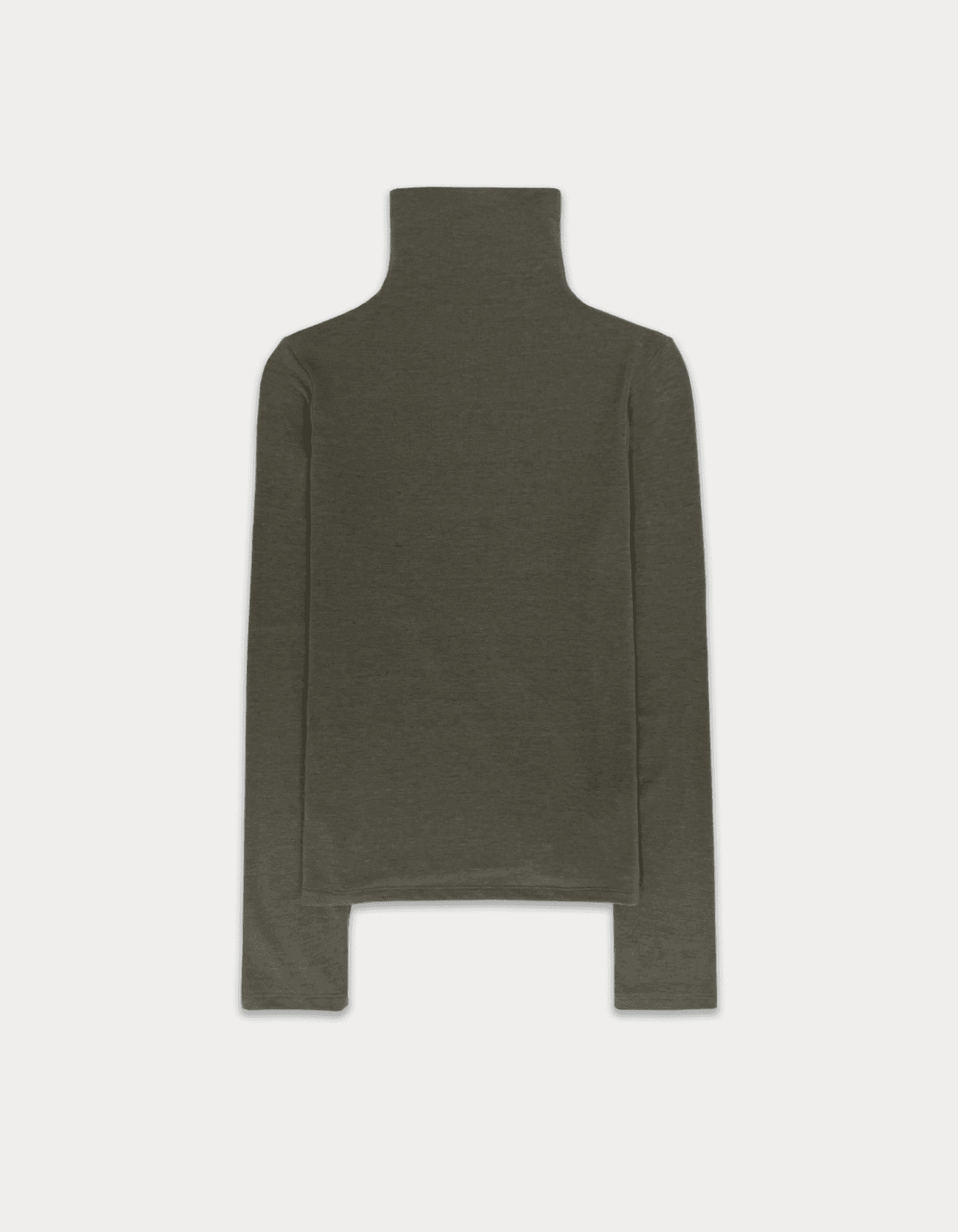 turtleneck logo top - dark brown