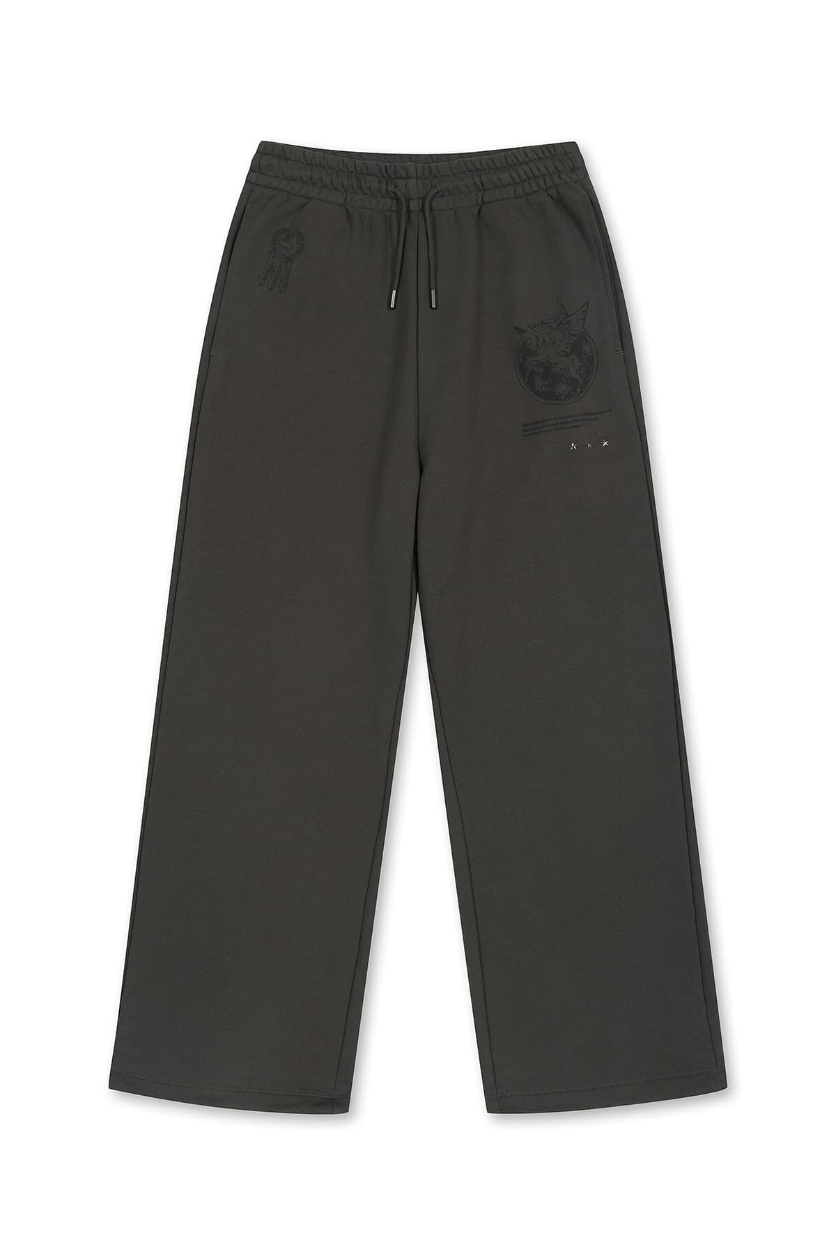 GRAFFITI ARTWORK SWEATPANTS IN CHARCOAL