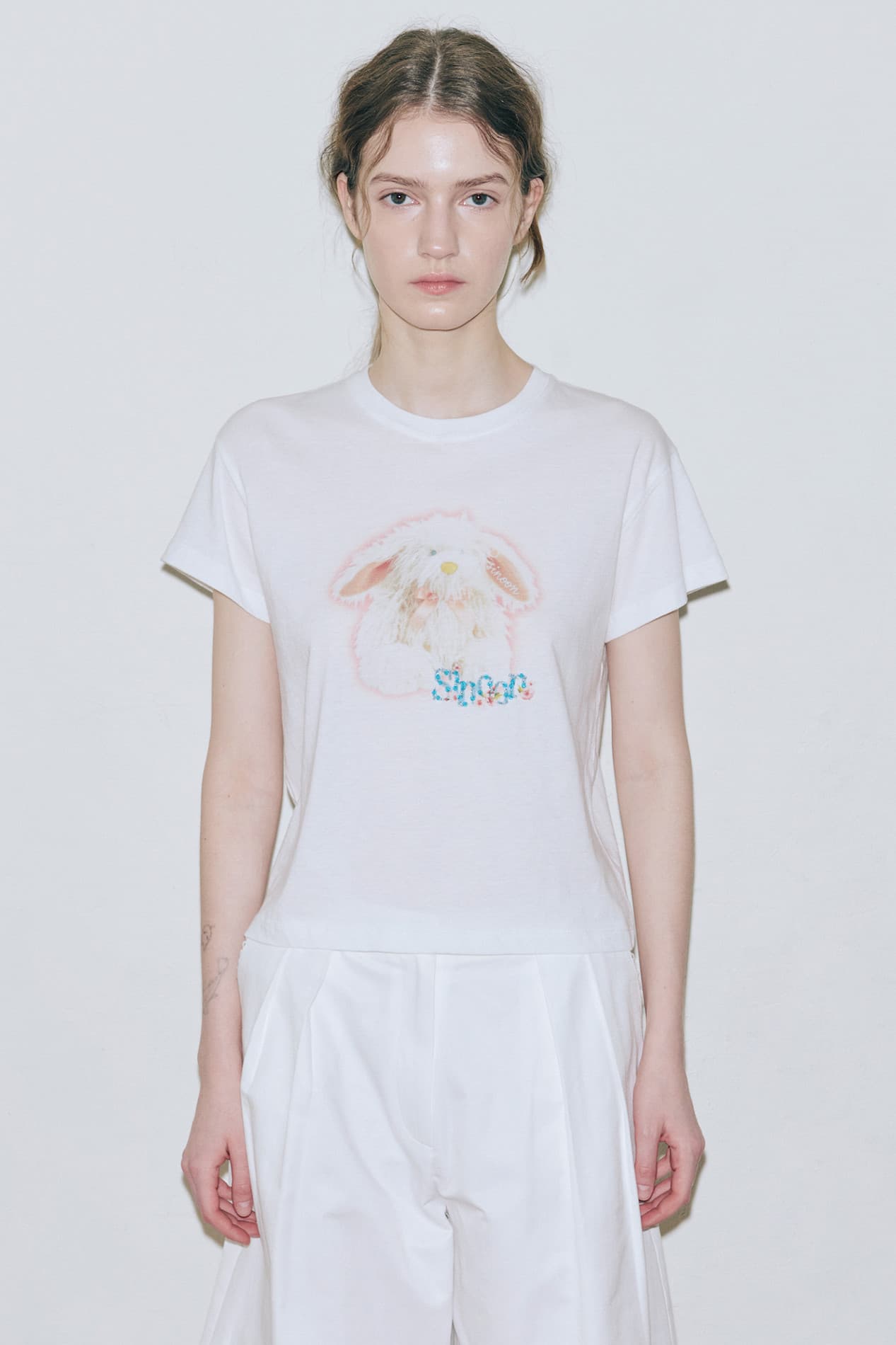 Rabbit Beads T-Shirt (White)