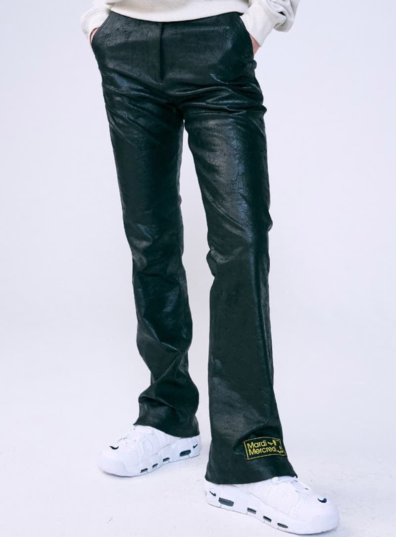 FAUX LEATHER PANTS CRACK SIDE ZIPPERS_BLACK