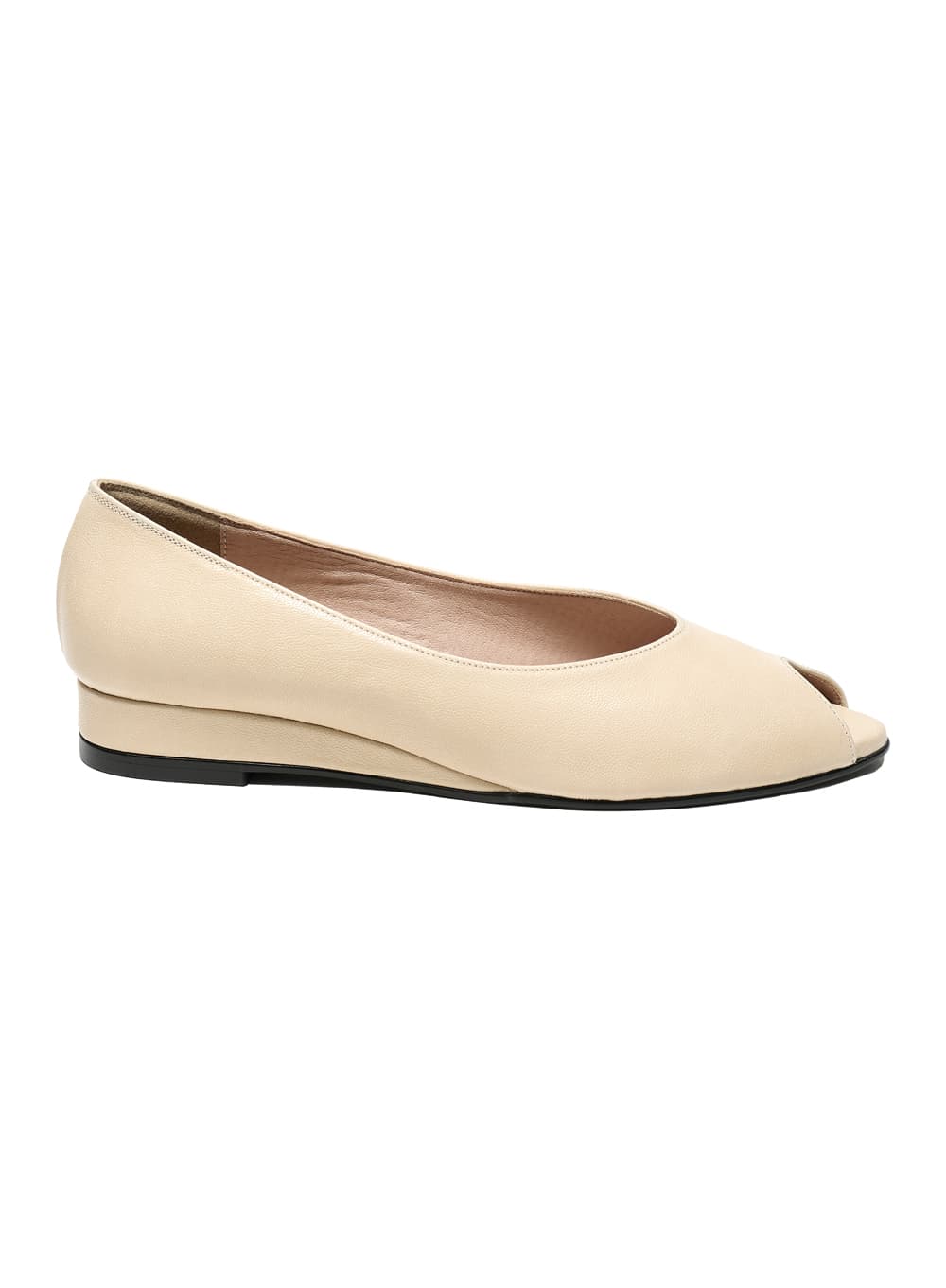 OPEN TOE WEDGE FLAT SHOES_BUTTER