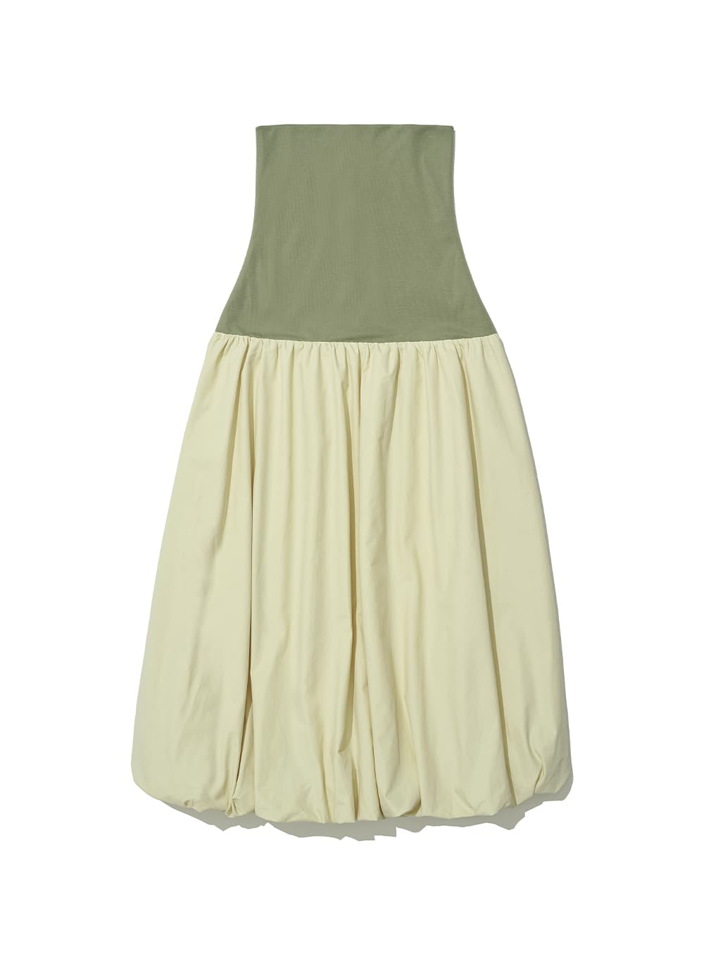 2WAY PUFF MAXI SKIRT_IVORY