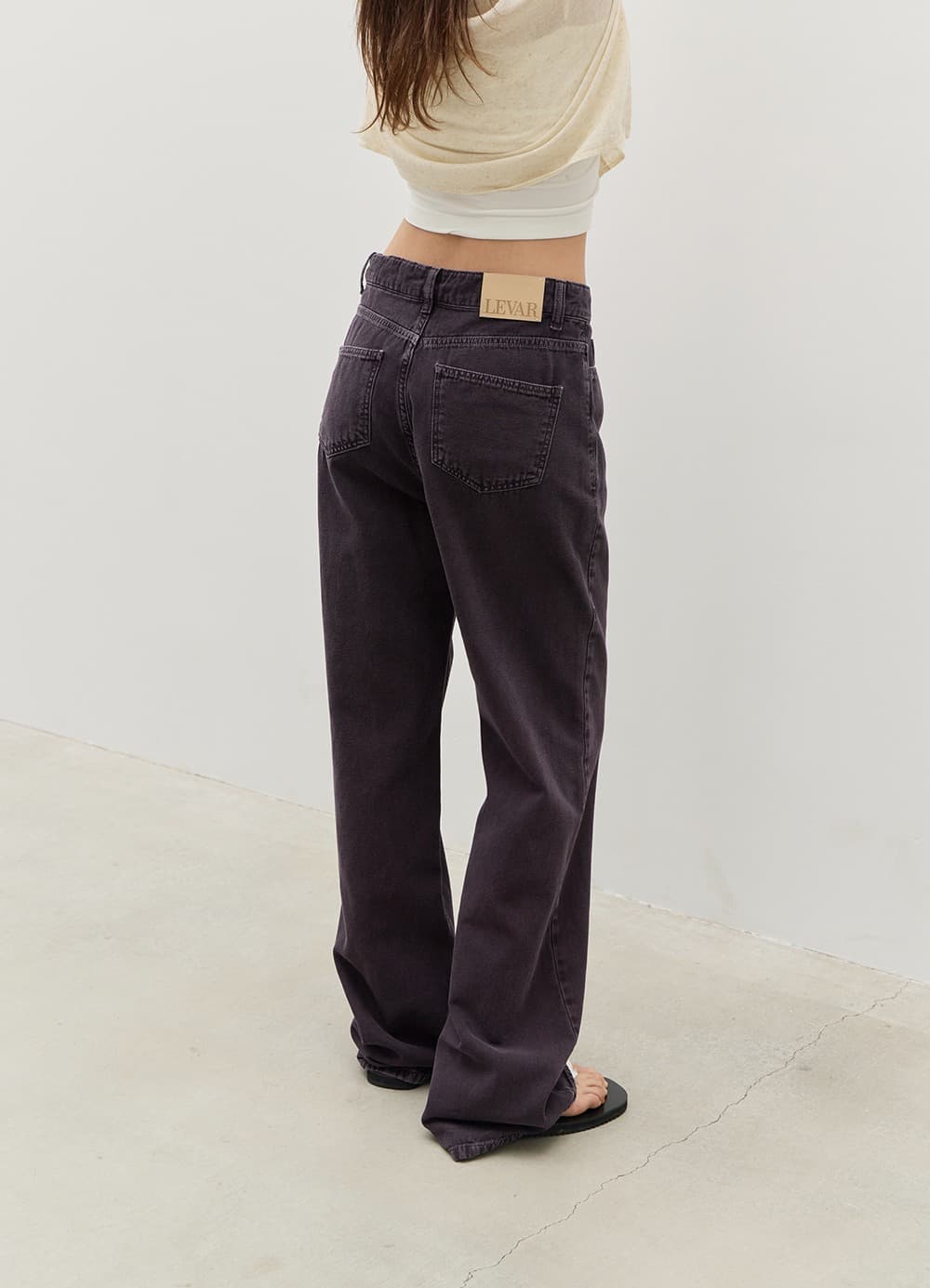 Relaxed Oxford Denim - Stone Plum