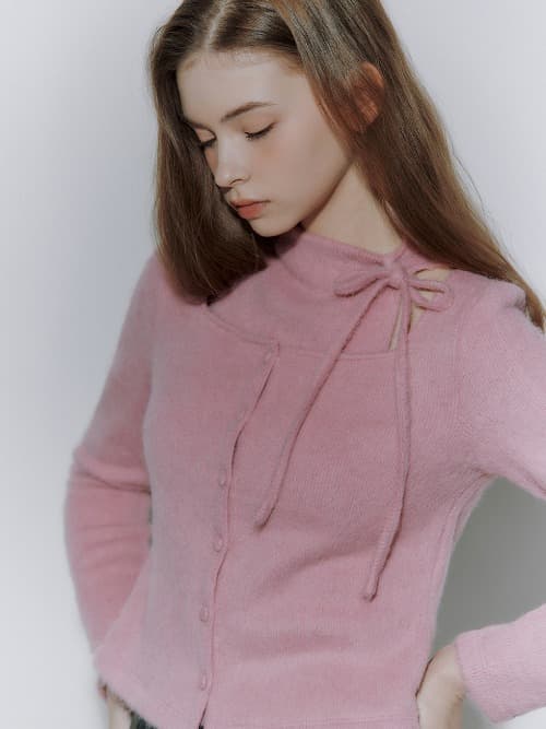 Poi knit cardigan set (2colors)