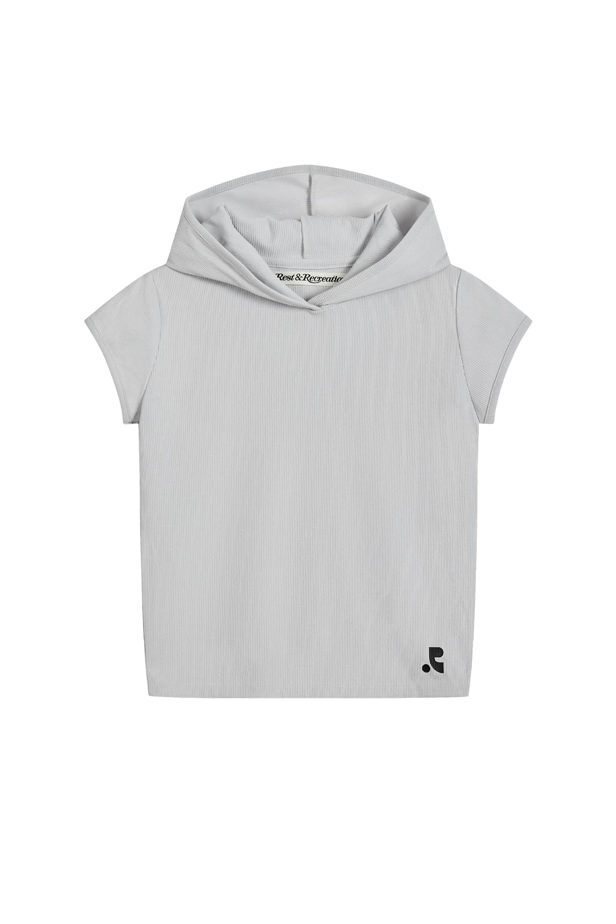 CAP SLEEVE HOODIE - LIGHT GREY