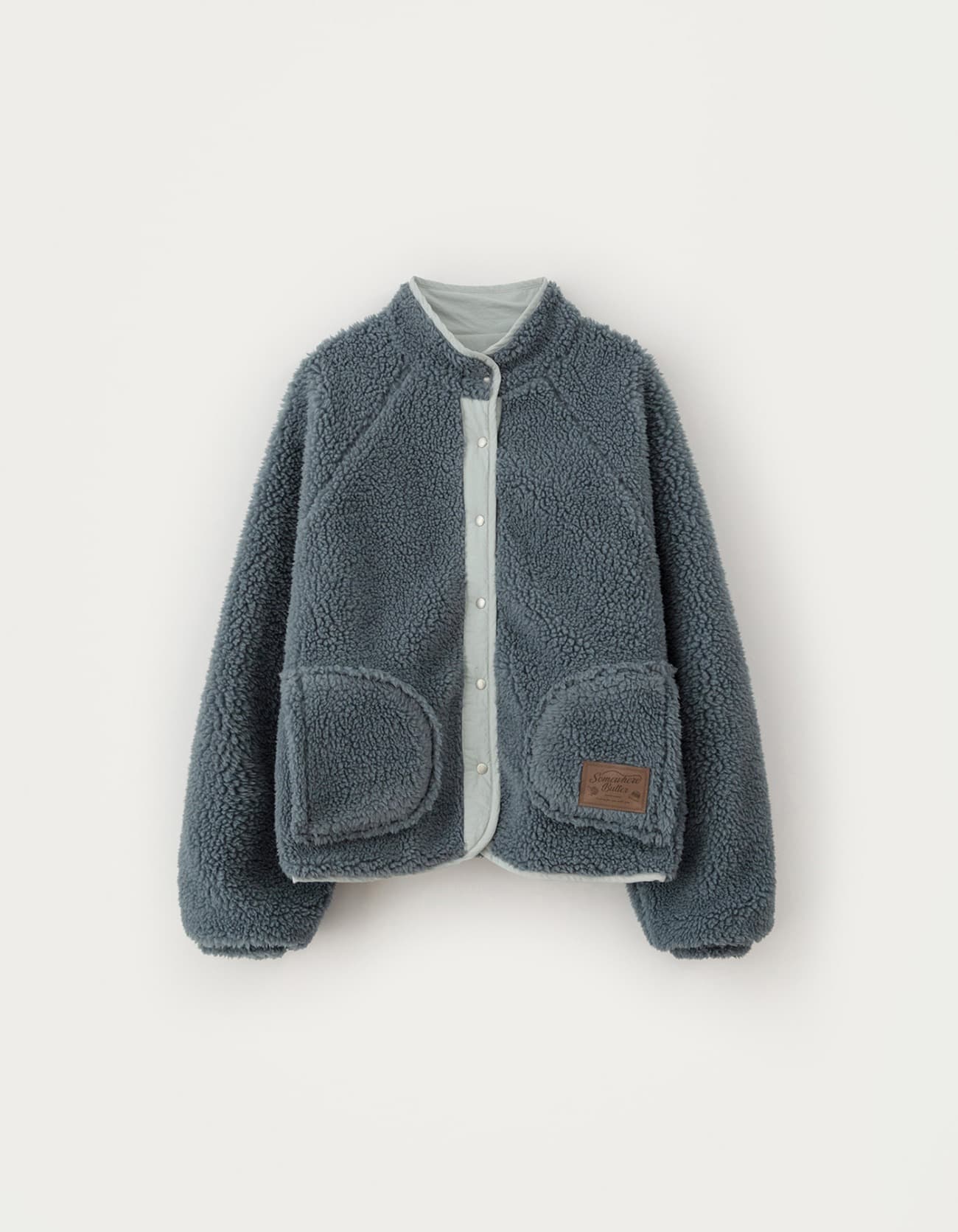 Poppy Fleece Jumper - Vintage Blue
