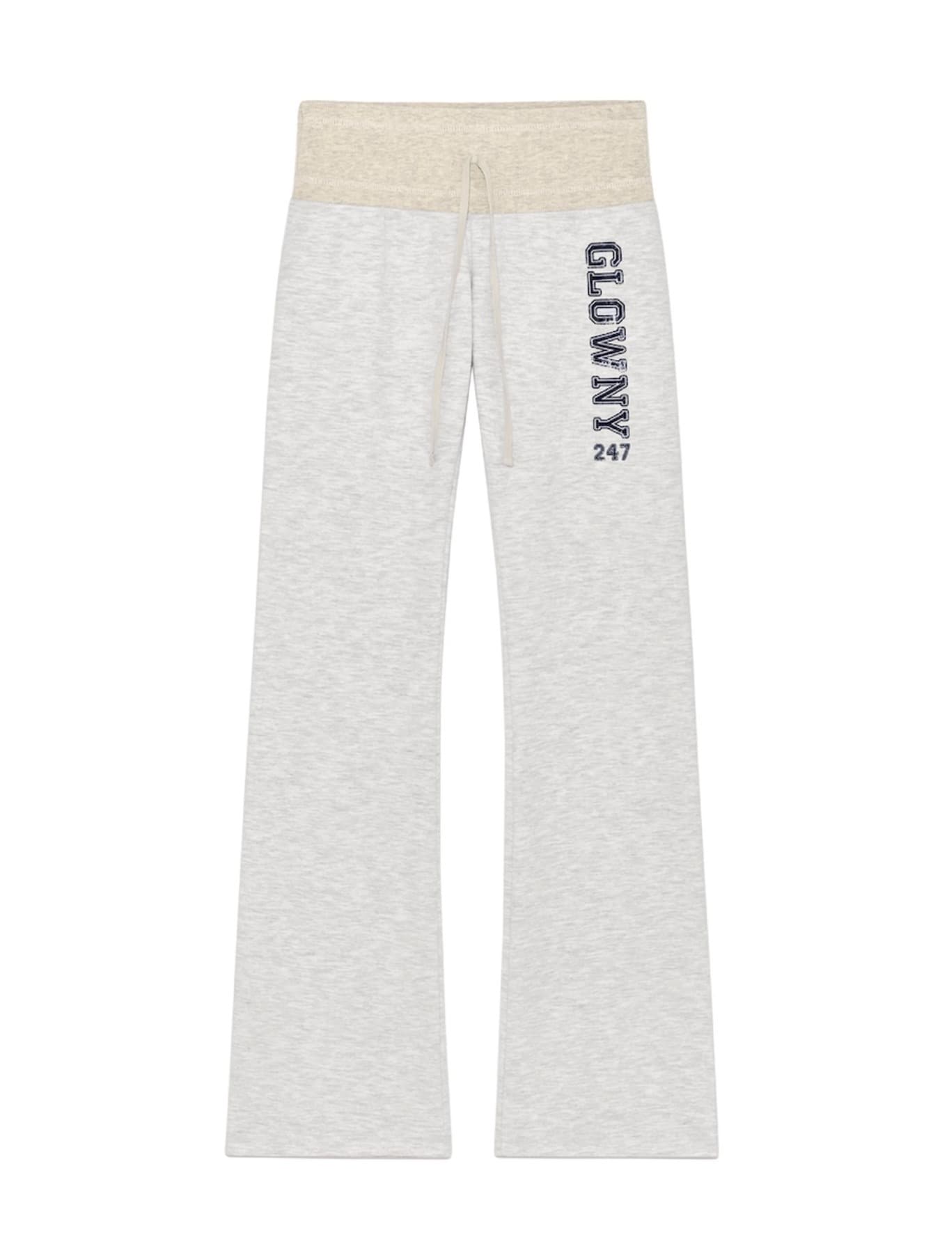 247 DAY SNUG FLARE PANTS (WHITE MELANGE)