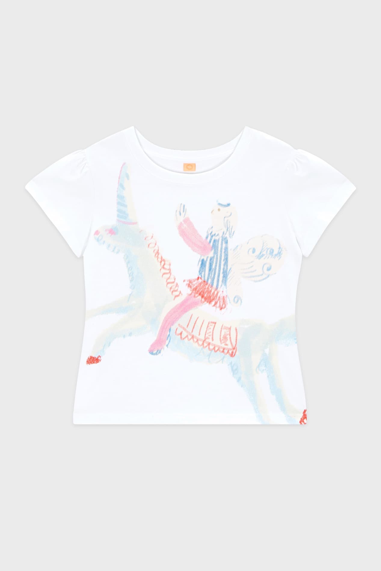 Big Unicorn Puff T-Shirt (Blue)
