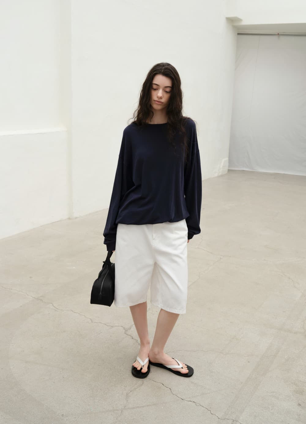 Light Cotton Relaxed T-shirt - Classic Navy