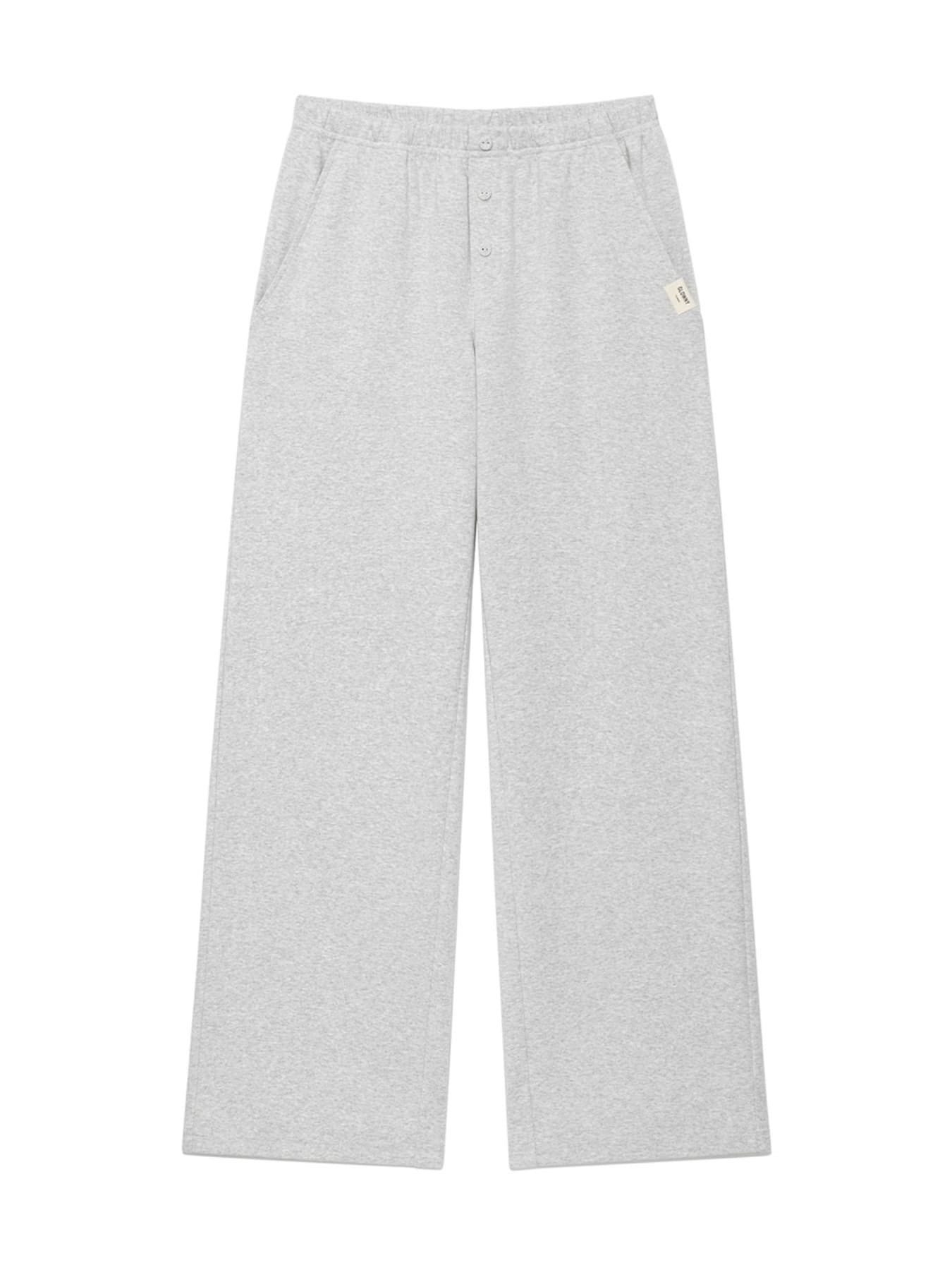 G BUTTON FLY PANTS (MELANGE GRAY)