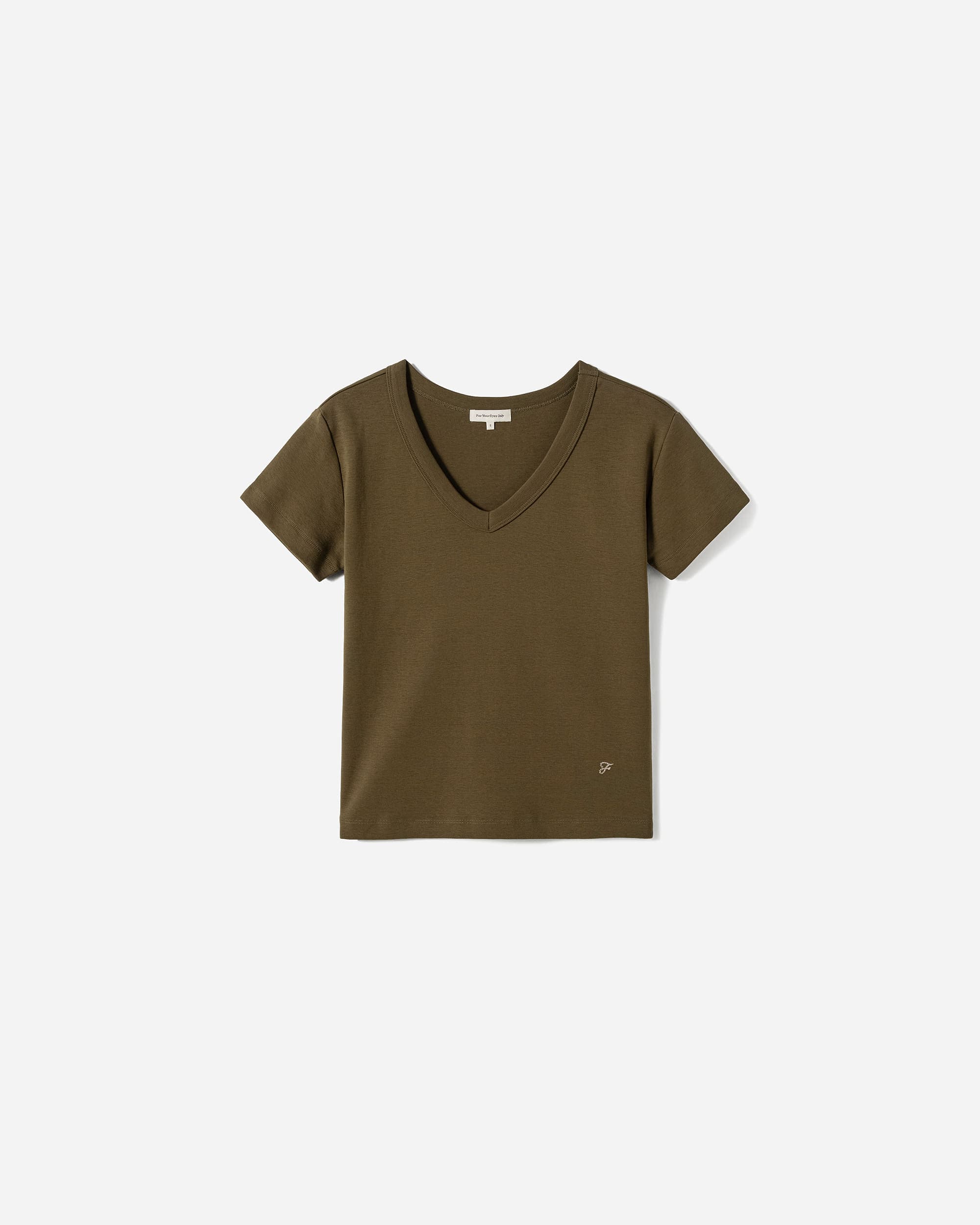Fleu Cotton V-neck T-shirt