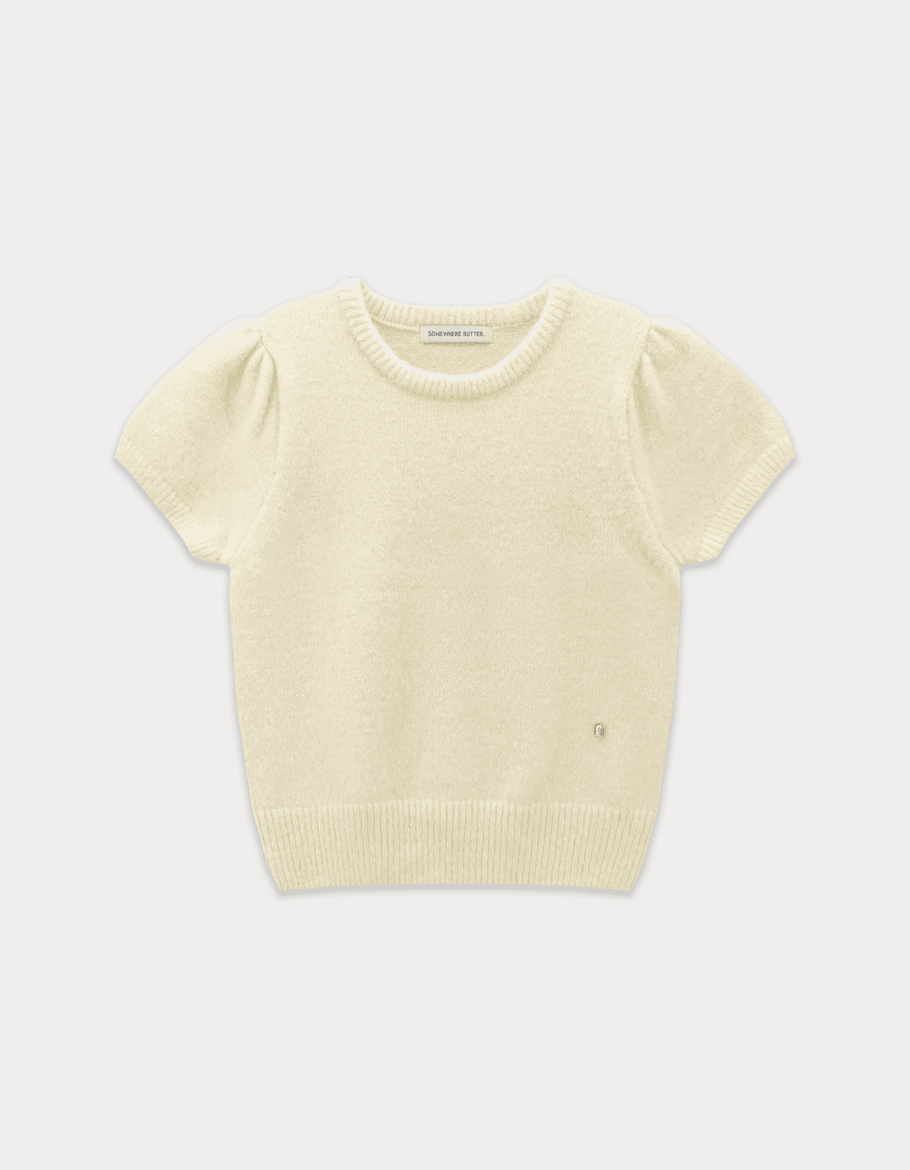 Emma Half Puff Knit - Cream