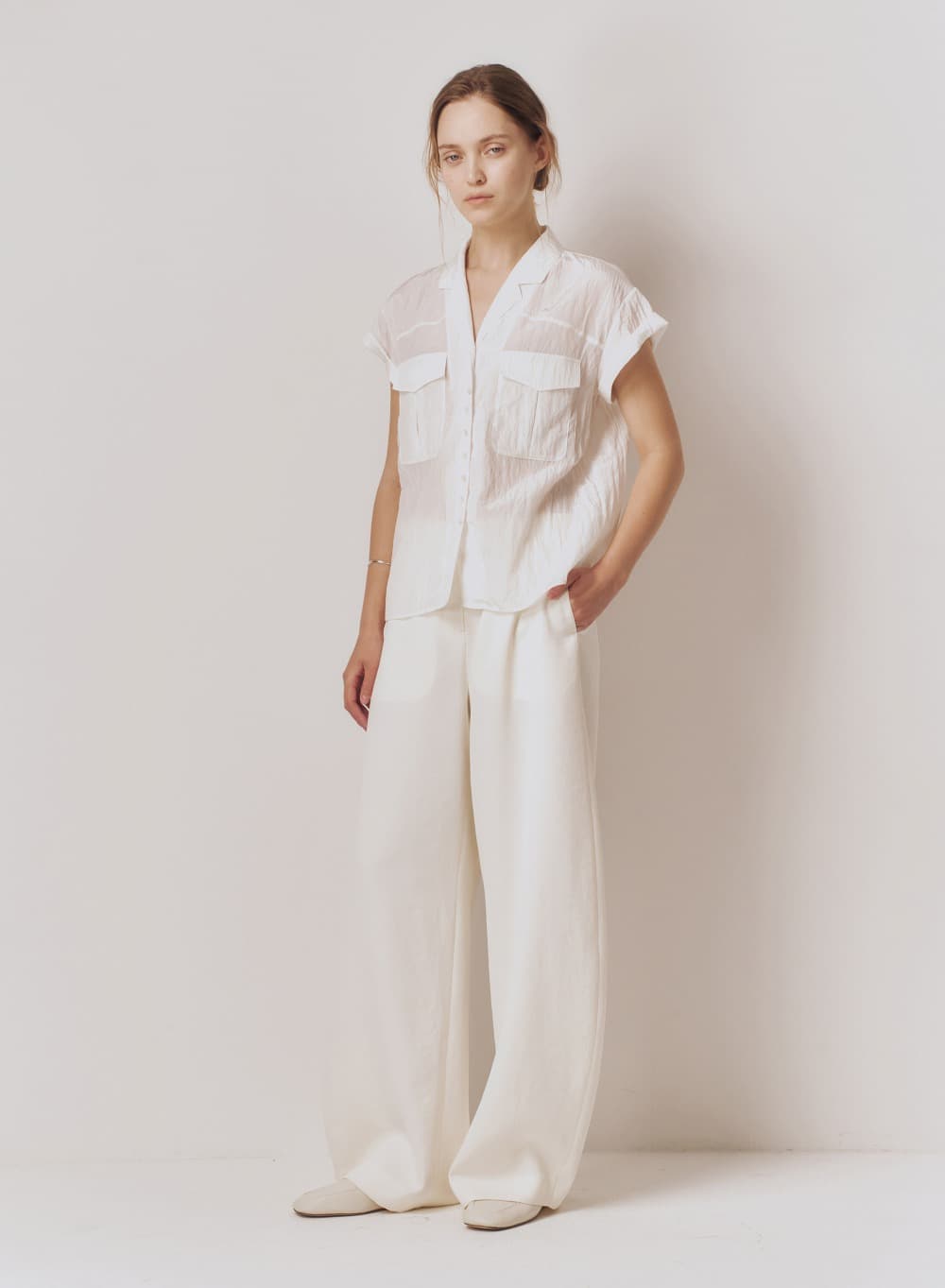 Curved Ceramic Pants White