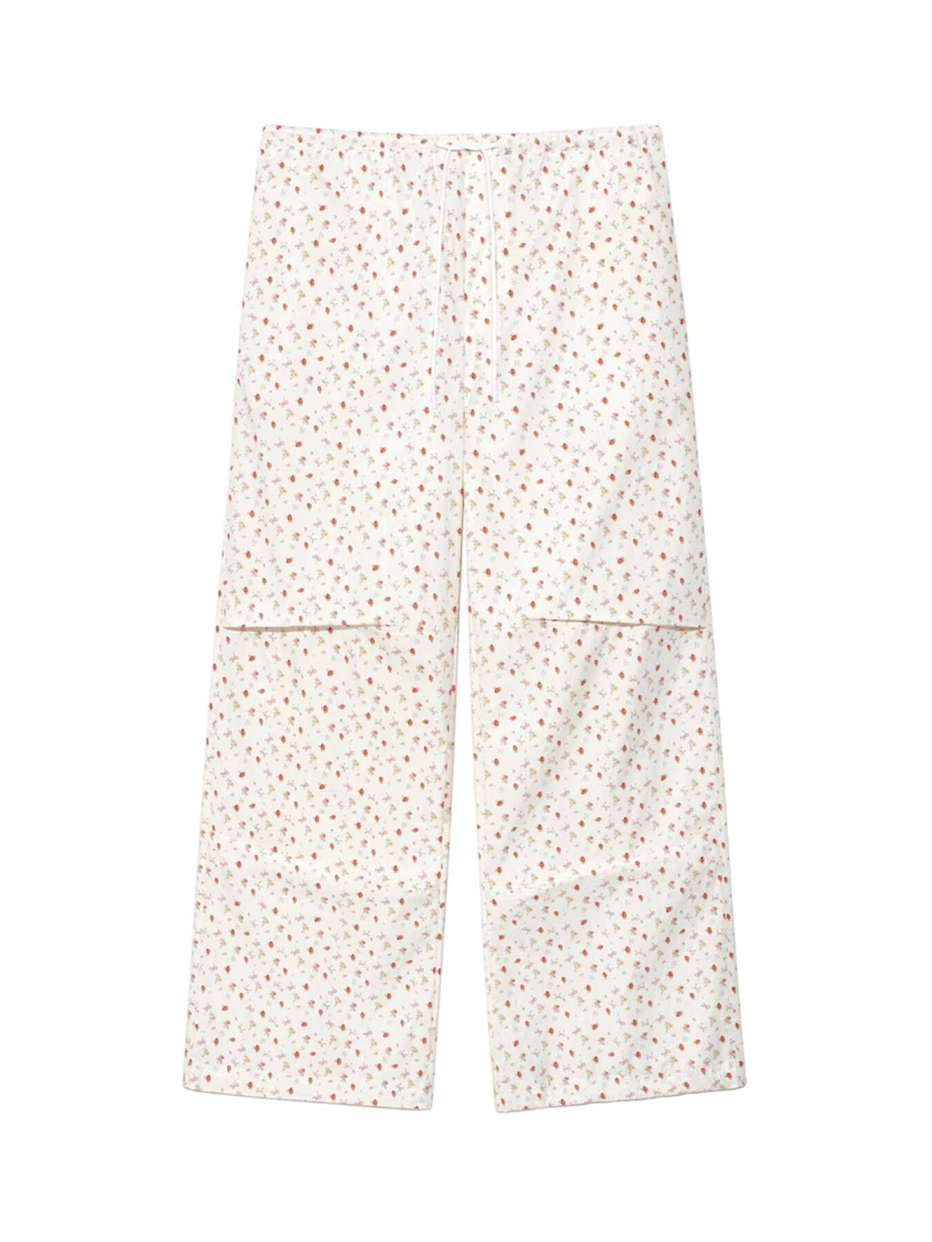 SUMMER TIME PARACHUTE PANTS (STRAWBERRY BOW)