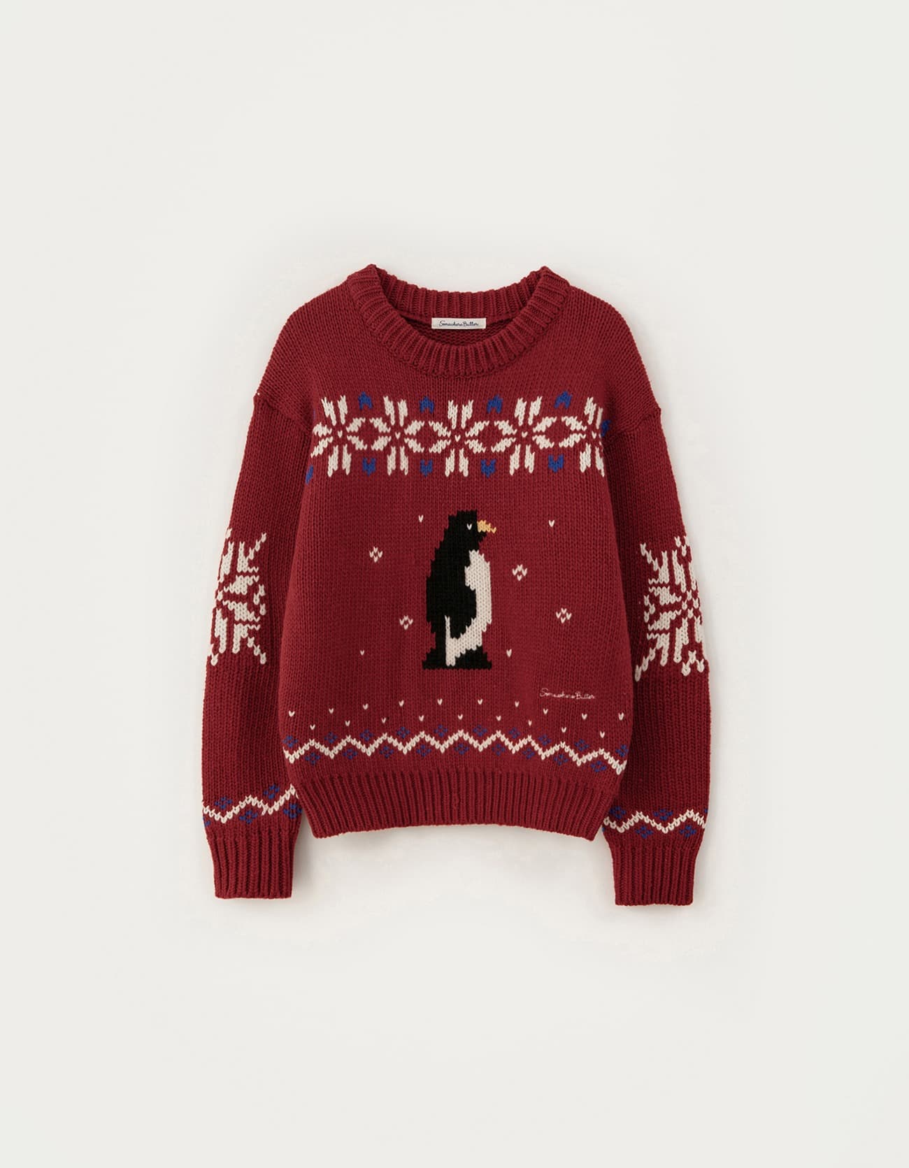 Penguin Wool Sweater - Red