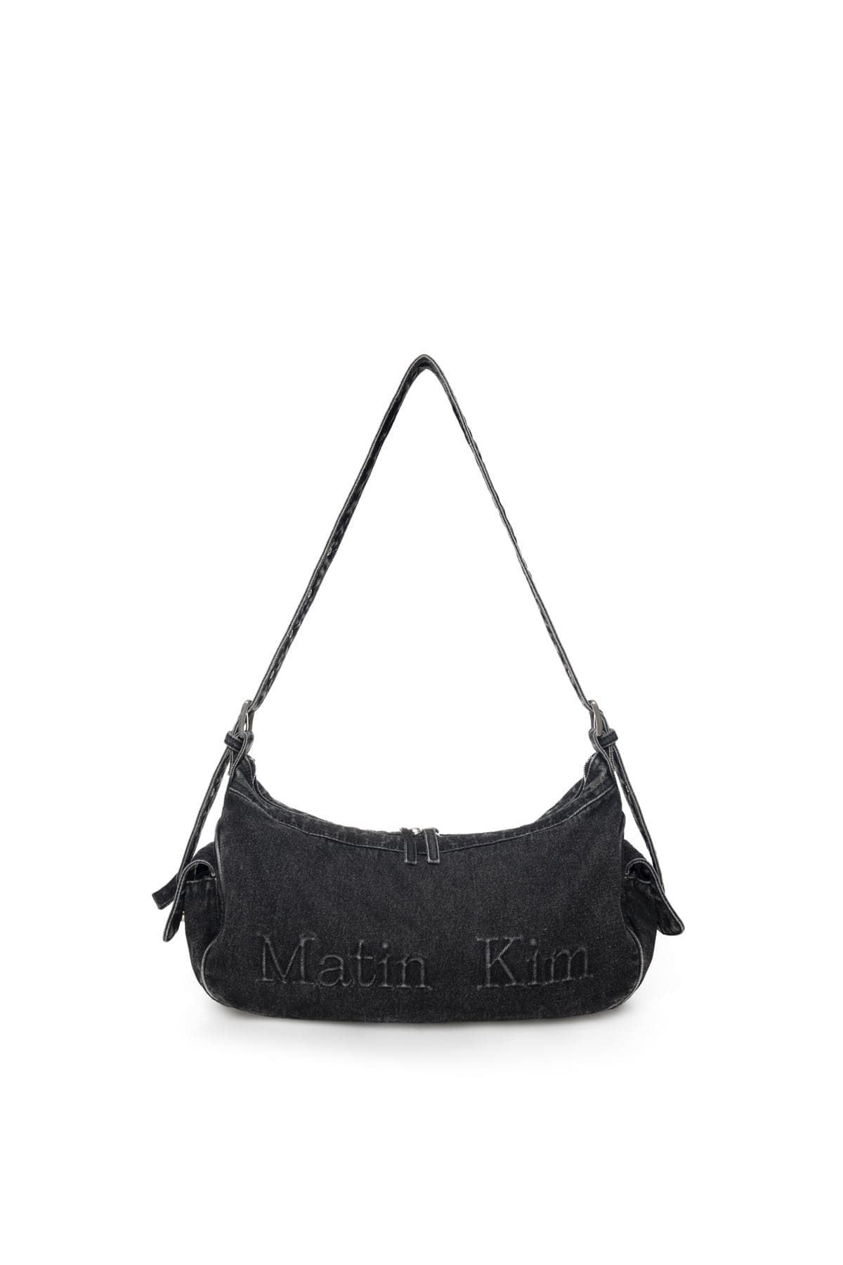 MATIN DUST DENIM SIDE POCKET BAG IN BLACK
