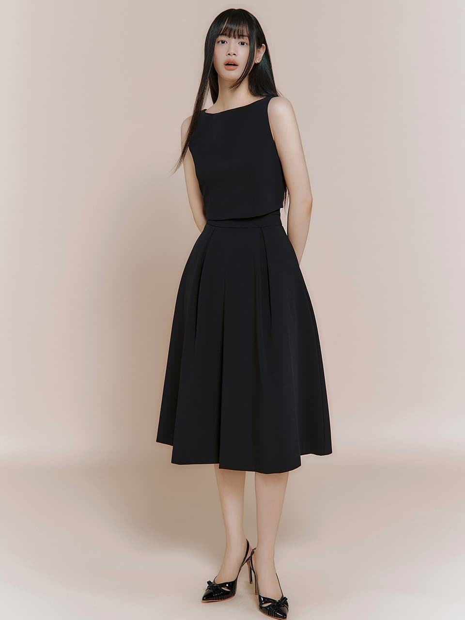 Illona midi flare skirt(3colors)