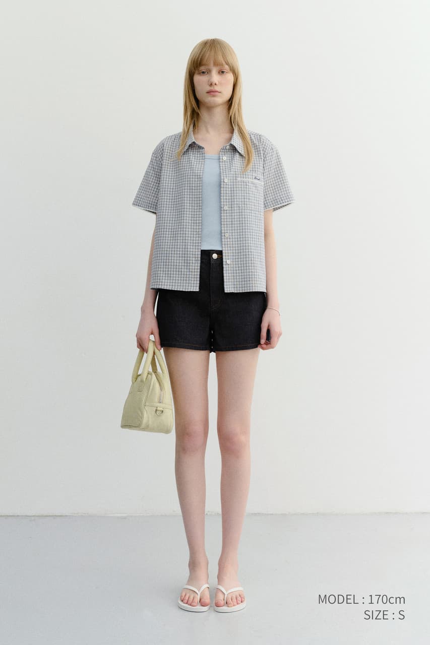 MINI DENIM SHORTS INDIGO BLUE_UDPA6B242N1