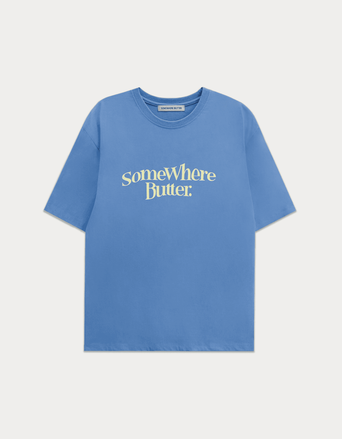 3rd / Wave Logo Over-Fit Top - Blue