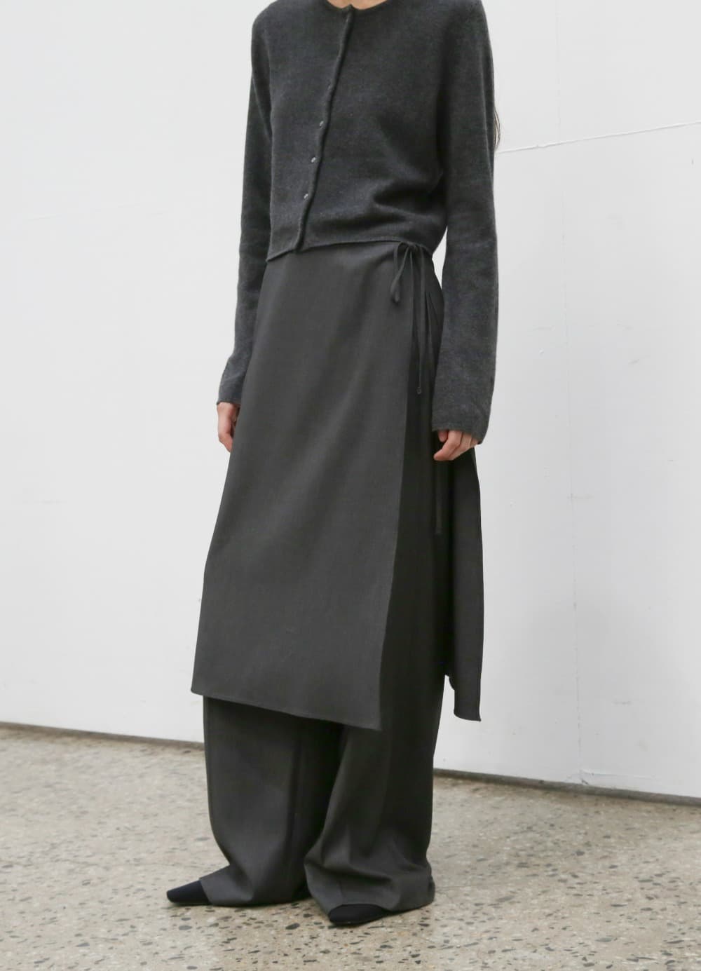 Whenever Layered Skirt - Charcoal