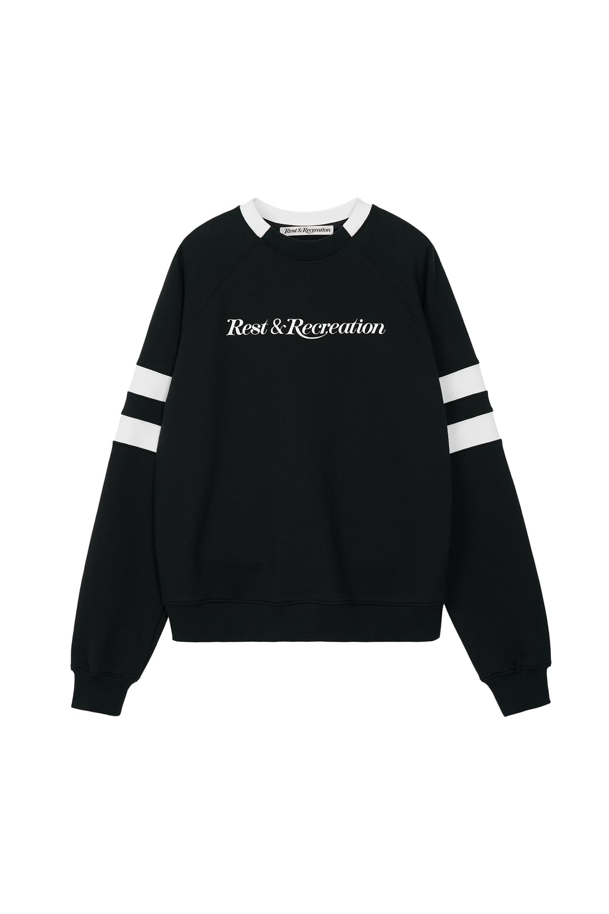 RR OVERSIZED RAGLAN SWEATSHIRT - BLACK