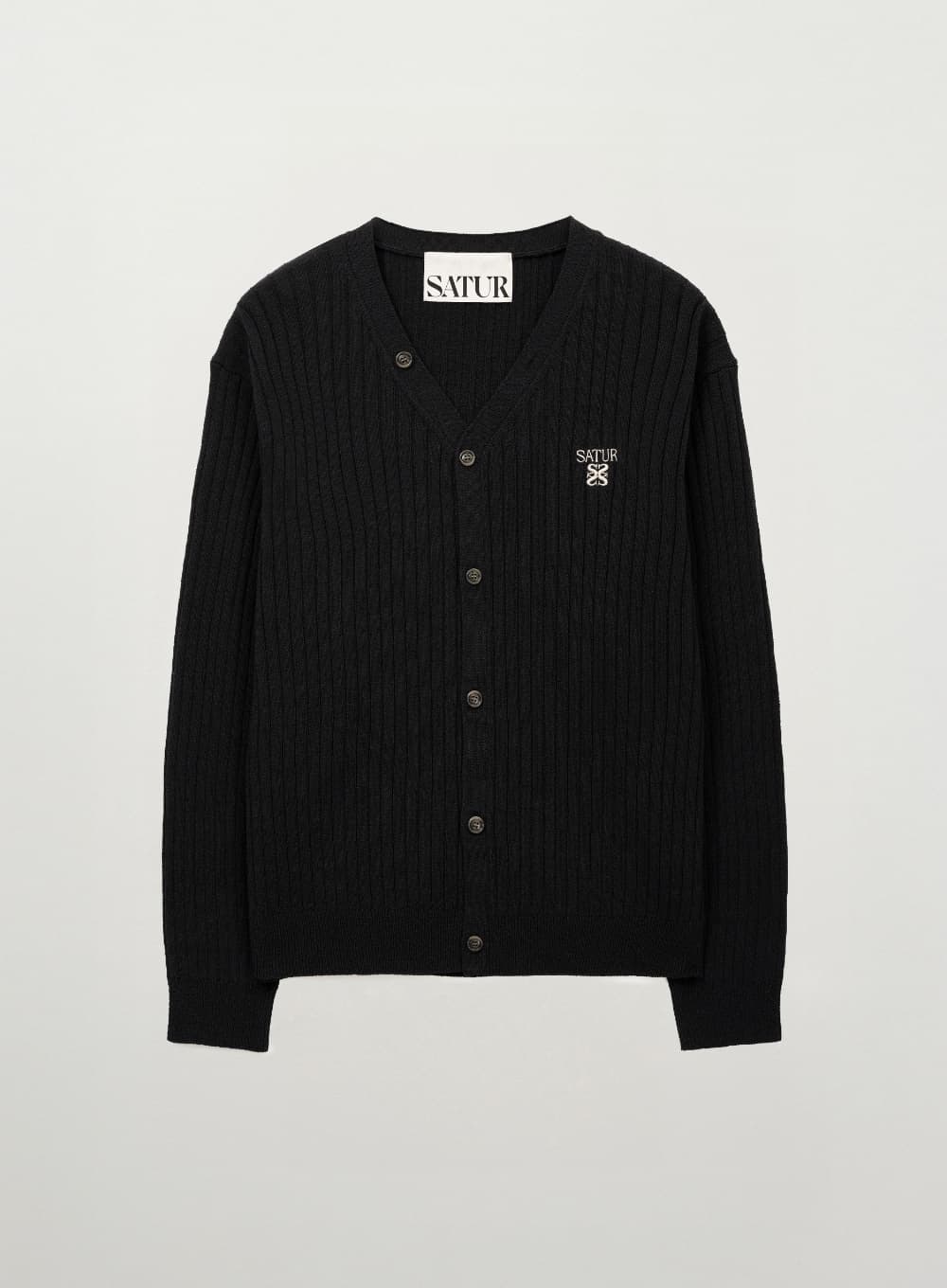 Faro Linen Cardigan - Black