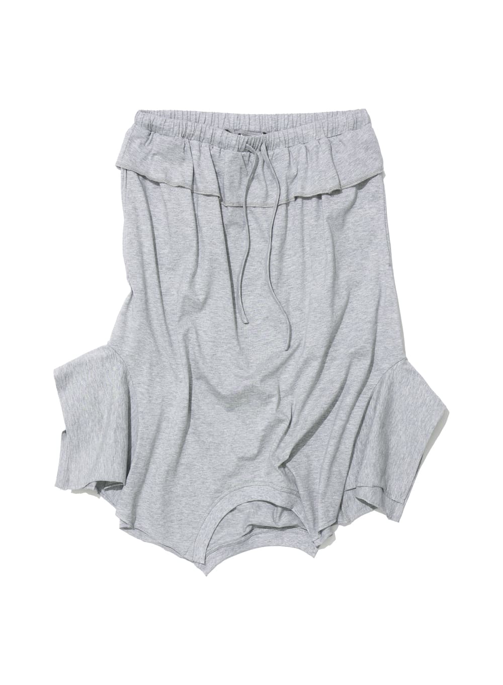 REVERSE T-SHIRT MIDI SKIRT_MELANGE