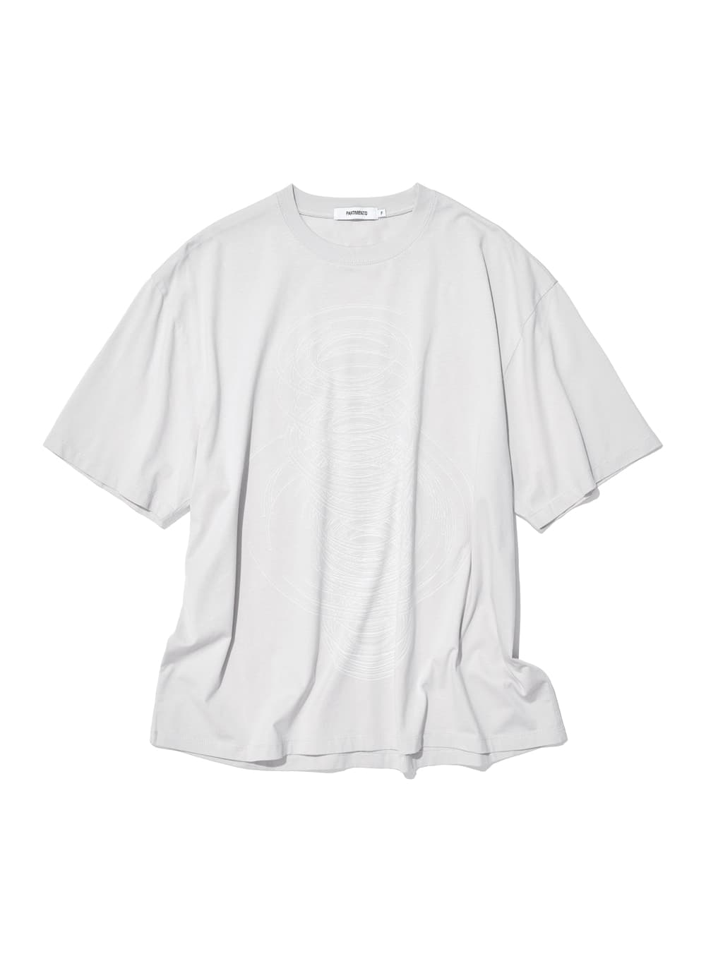 GEOMETRIC PARTS PRINTED TEE_LIGHT GREY