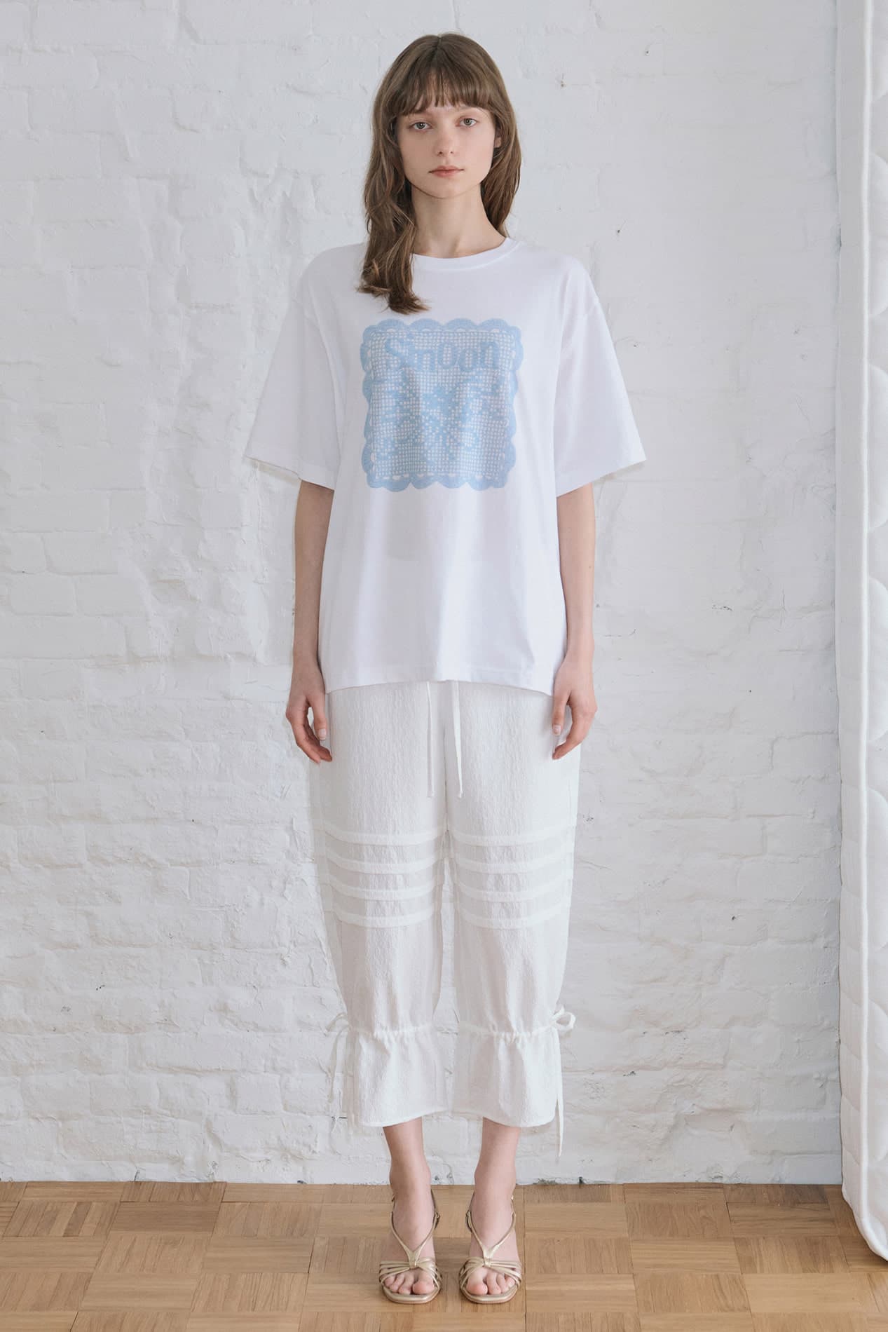 Sinoon Crochet T-Shirt (White)