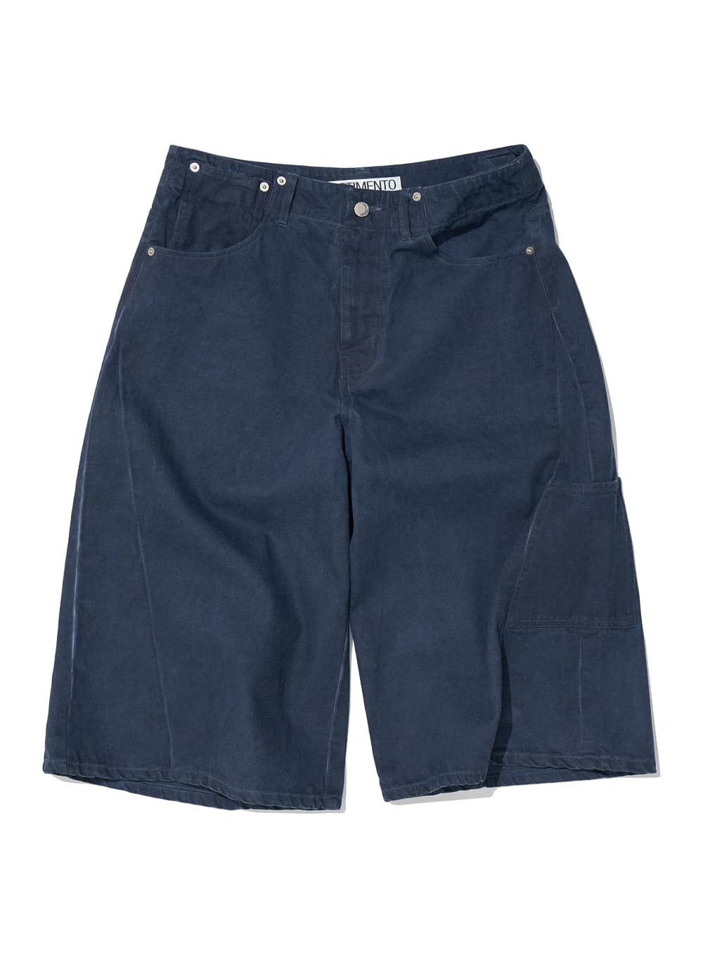 WASHED CARGO BERMUDA SHORTS_NAVY