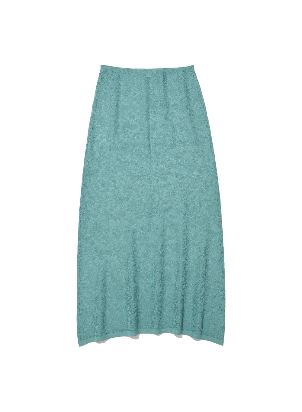 CROCHET KNIT MAXI SKIRT_SKY