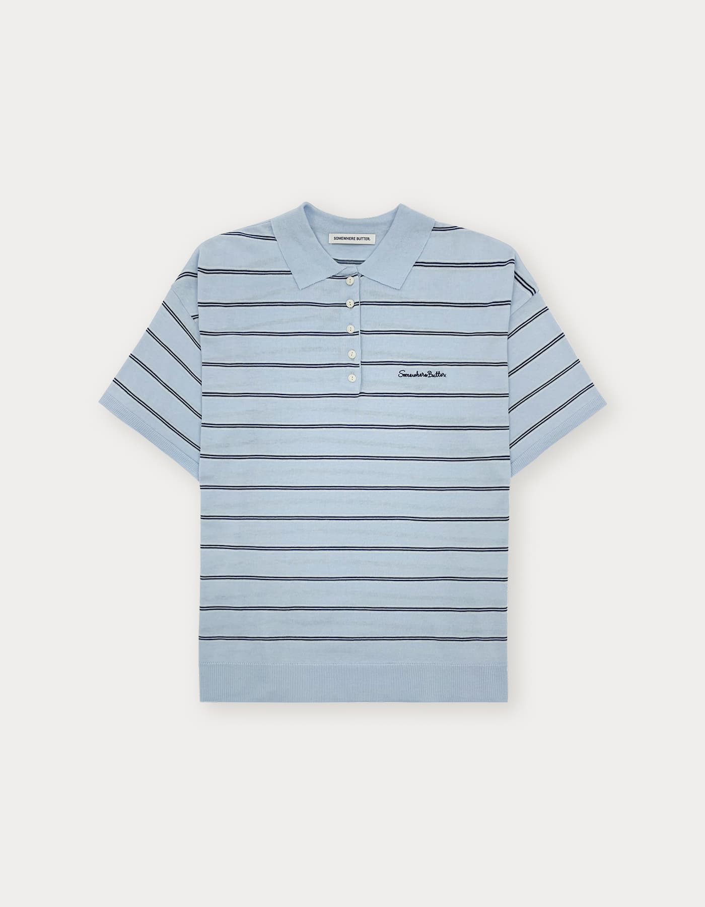Champ Stripe Knit - Light Blue